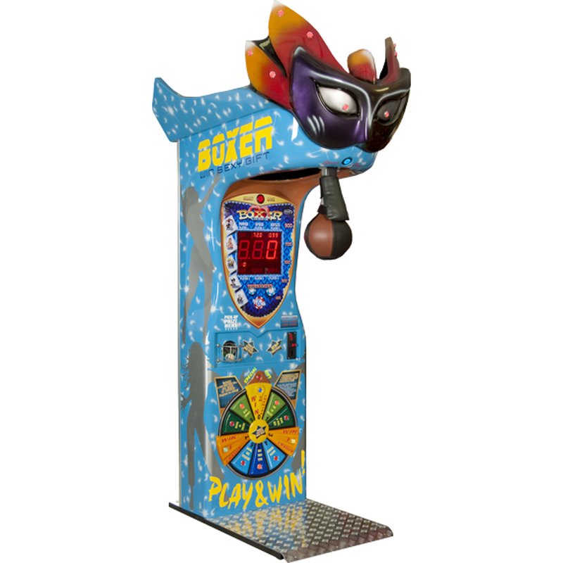 Kalkomat Boxer Mask Boxing Arcade Machine Blue