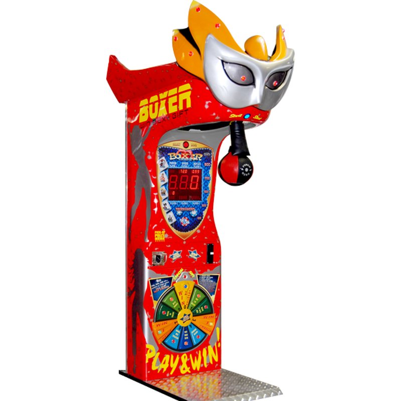 Kalkomat Boxer Mask Boxing Arcade Machine Red
