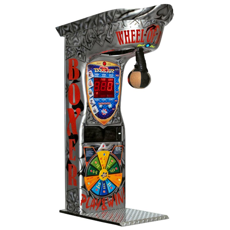 Kalkomat Boxer Wheel of Boxing Punching Arcade Machine Metal