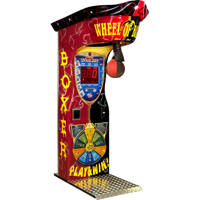 Kalkomat Boxer Wheel of Boxing Punching Arcade Machine Red-Black