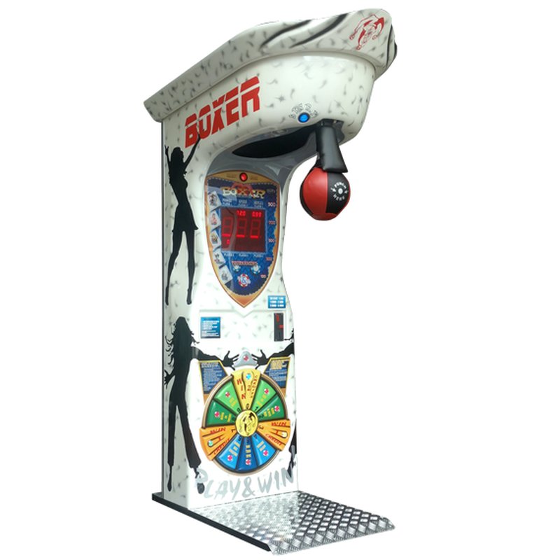 Kalkomat Boxer Wheel of Boxing Punching Arcade White Airbrush
