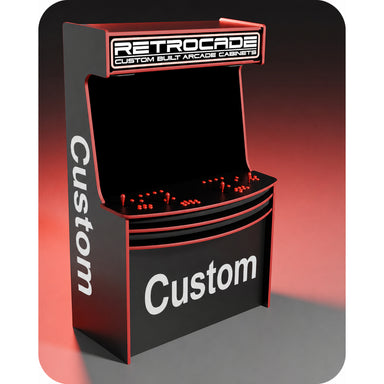 Retro-Cade 4-Player Classic Custom Design Arcade Cabinet Full Mockup View