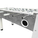 Roberto Sport Ermes Gray Foosball table with metal rods and a concrete-like surface on a white background gray