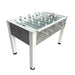 Roberto Sport Ermes Gray Foosball table with telescopic rods on a white background