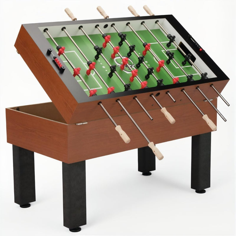 Shelti Pro Foos III Foosball Table Free Play Open Frame View