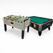 One grey Tornado Foosball Table and one Valley Dynamo black pool table
