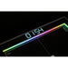 Atari PONG Mechanical Table Home Edition, close-up of LED score display and RGB-lit playfield edge.
