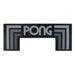 Atari PONG Mechanical Table Home Edition, logo graphic with geometric corner design.