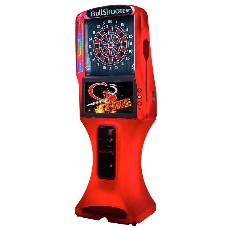 Arachnid 360 Galaxy 3 Fire Bullshooter Dartboard Side View