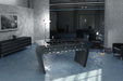Blackball Foosball Table Black with Glass Top