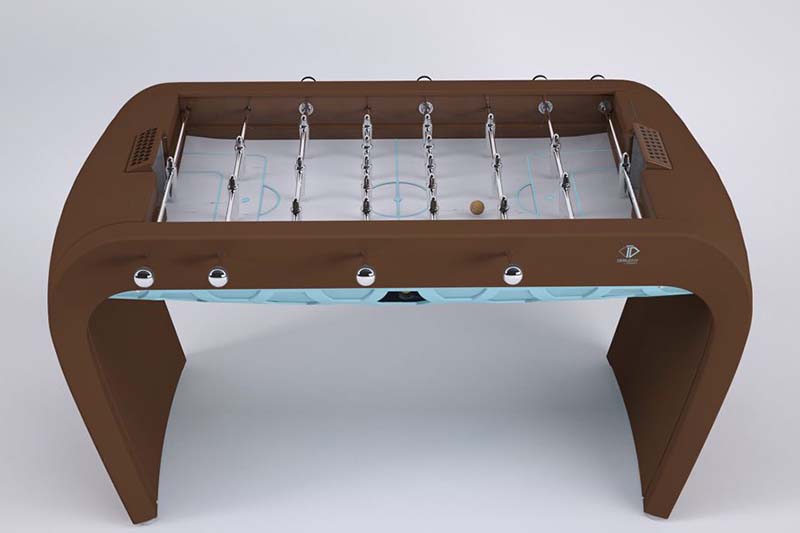 Blackball Foosball Table Brown Full View