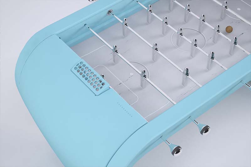 Blackball Foosball Table Light Blue