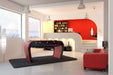 Blackball Foosball Table Red and Black