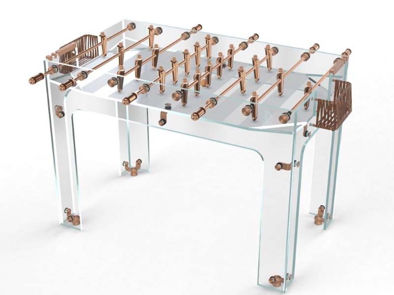 Babyfoot by Toulet Carat Foosball Table Copper Finish