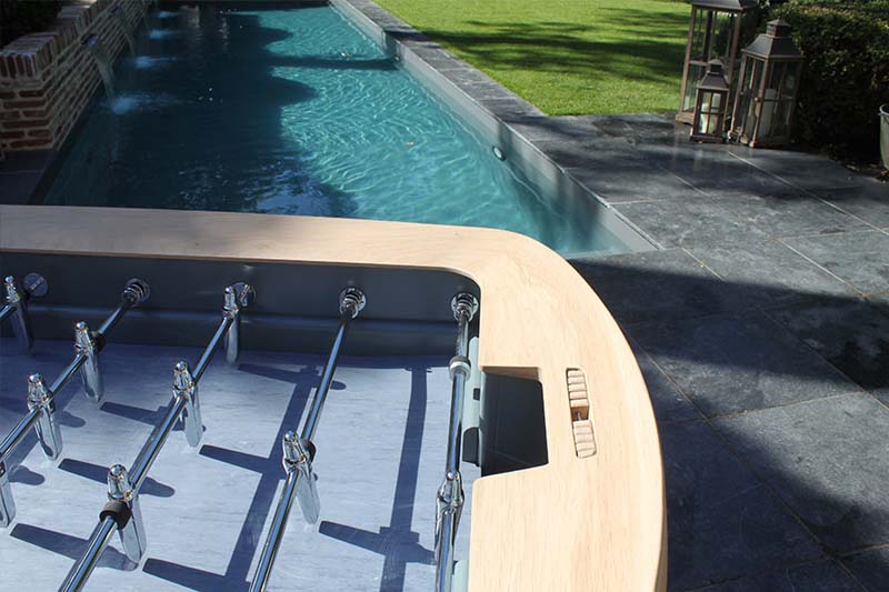 Babyfoot Toulet The Pure Outdoor Foosball Table Pool View