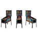 Stern Black Knight Sword of Rage Pro Pinball Machine, three views of cabinet from different angles.