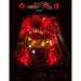 Chicago Gaming Medieval Madness Remake Merlin Edition pinball machine, home model, top-down view of illuminated playfield with lit ramps and bumpers