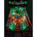 Chicago Gaming Medieval Madness Remake Merlin Edition home pinball machine, overhead playfield view showing lit bumpers, ramps, and castle target image
