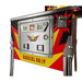 Chicago Gaming Pulp Fiction Special Edition Pinball Machine Model 21000-SE, commercial coin-operated game, front playfield view showing reel windows and drop targets