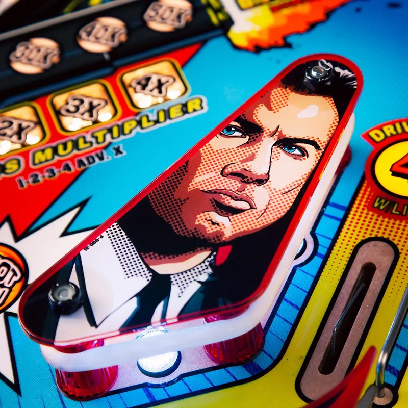 Chicago Gaming Pulp Fiction Pinball Machine commercial coin-operated playfield close-up showing character artwork and game elements image