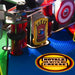 Chicago Gaming Pulp Fiction commercial pinball machine playfield showing red target buttons and arrow inserts during gameplay image