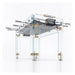 Teckell Cristallino Gold 24K Foosball Table Underneath View