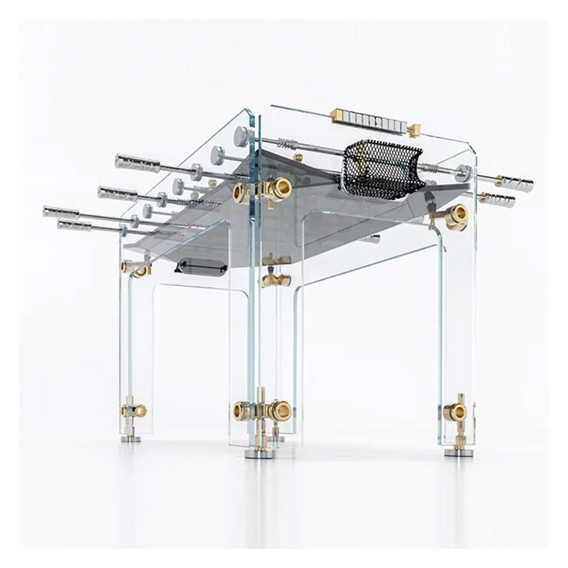 Teckell Cristallino Gold 24K Foosball Table Underneath View