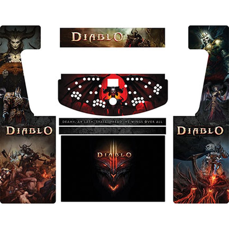 Diablo Retro-Cade  Classic Full-Size Arcade Cabinet Art Package