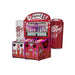 Alan-1 Dr Pepper SDX Soda Slam arcade redemption game, commercial cabinet with giant can props, center three-quarter view showing illuminated marquee and gameplay screen.