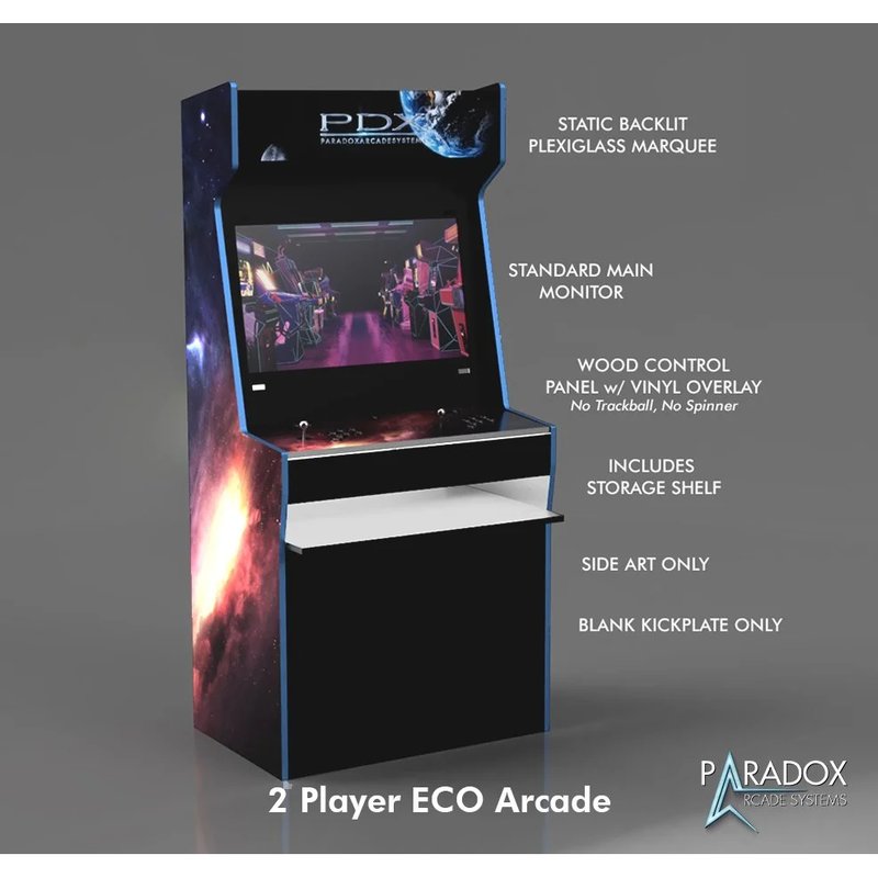 eco 2 player arcade cabinet description of features and build 