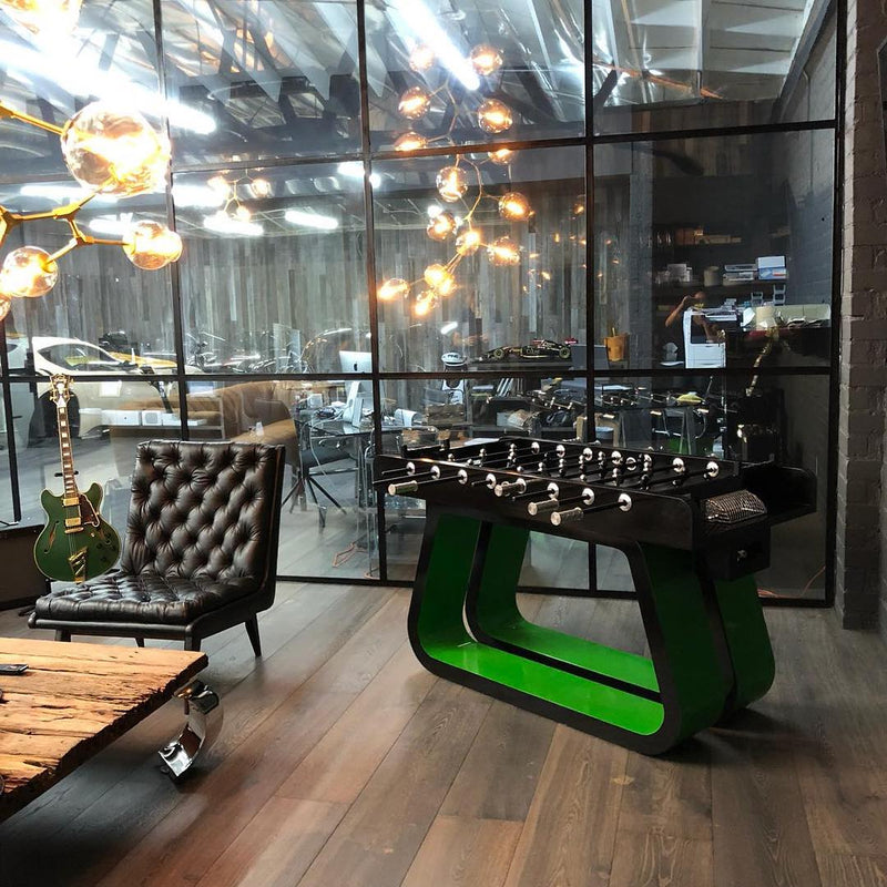 Game table in a lifestyle setting