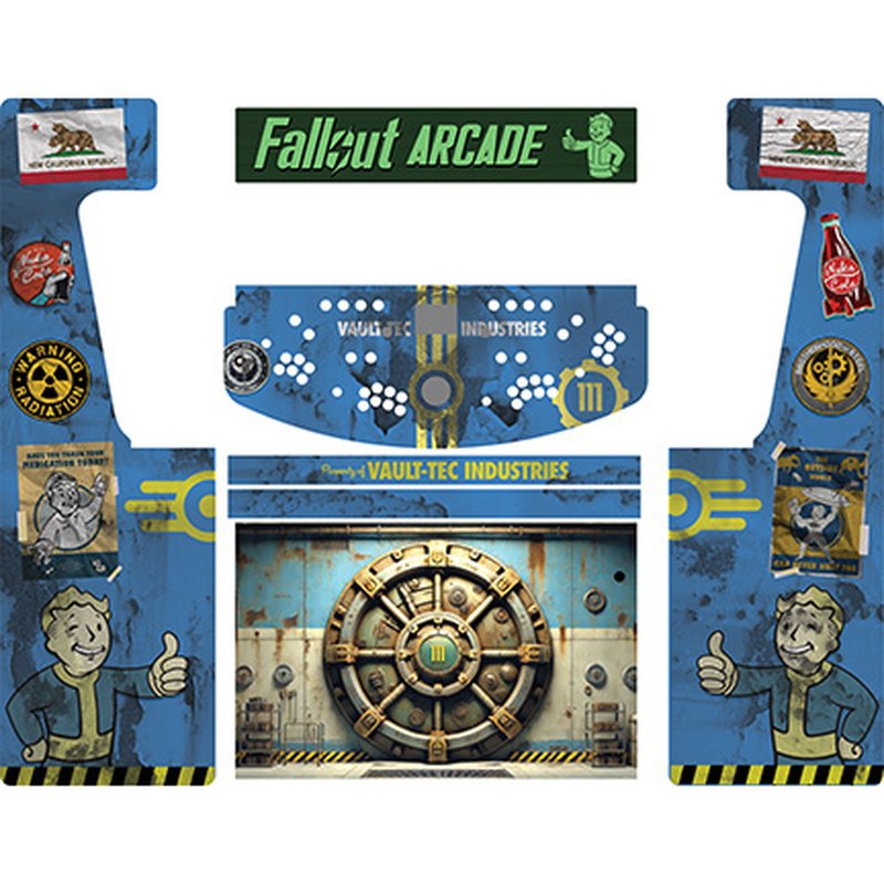 Fallout Arcade Retro-Cade Classic Full-Size Arcade Cabinet Art Package
