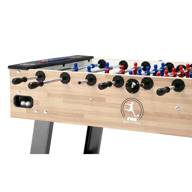 FAS Pendezza Club Teak Foosball Table Ball Return Image