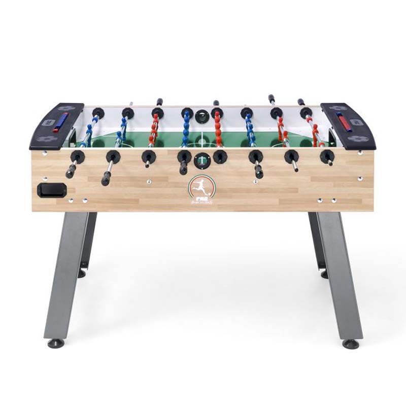 FAS Pendezza Club Teak Foosball Table Side View Image