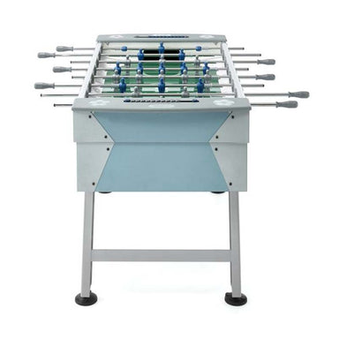FAS Pendezza Rainbow Turquoise-Grey Foosball Table Front View Image
