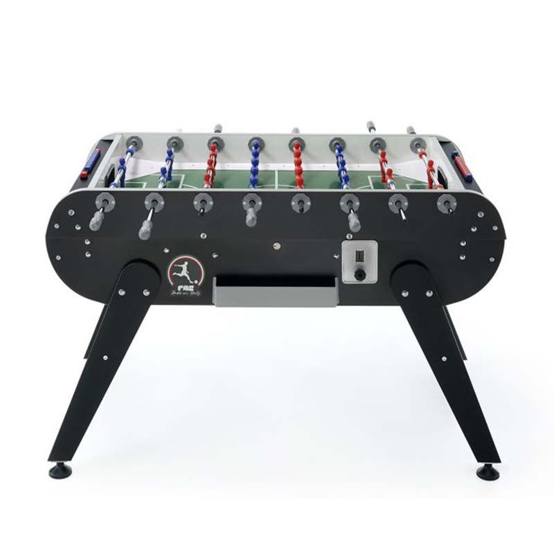 FAS Pendezza Tornado Black Foosball Table Side View Image