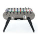 FAS Pendezza Tornado Gray Wood Foosball Table Side View Image