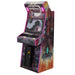 Atari Gravitar Recharged Pro+ 2 Player Arcade Cabinet, angled view showing marquee, vanguard, side art, and RGB LED T-molding.