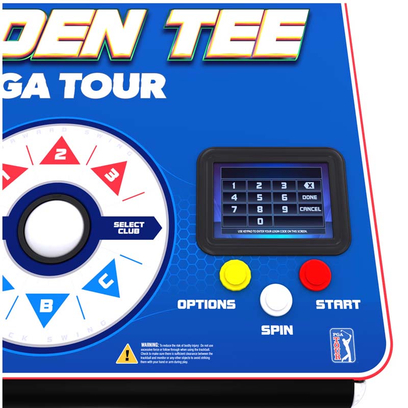 Incredible Technologies Golden Tee PGA Tour Deluxe Input Controls