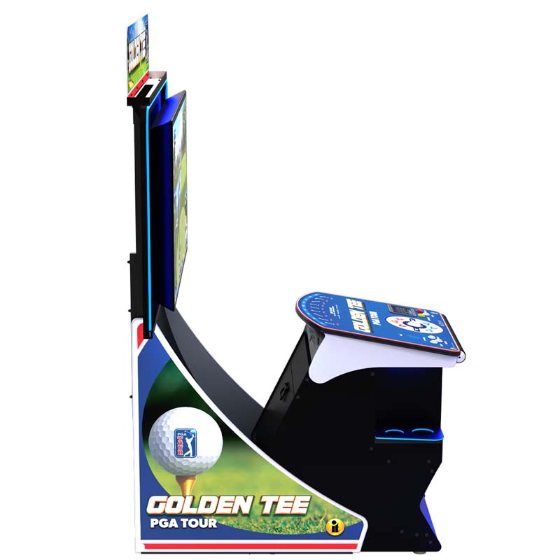 Incredible Technologies Golden Tee PGA Tour Deluxe Left Side View