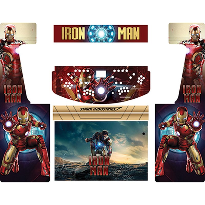 Iron Man Retro-Cade Classic Full-Size Arcade Cabinet Art Package