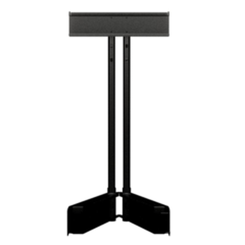Incredible Technologies Showpiece Cabinet TV Stand home free-play game, front view showing pedestal base with tripod feet and vertical support columns