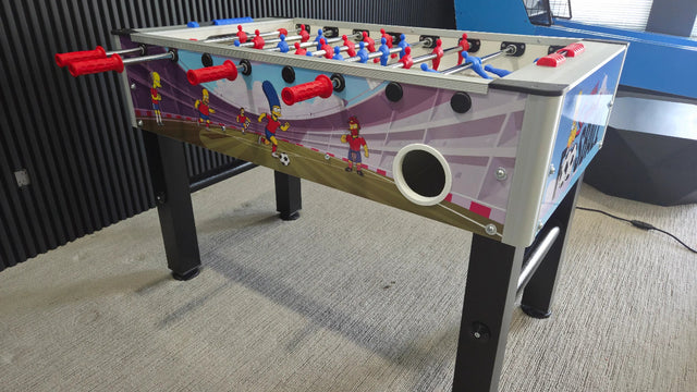 Custom Simpsons foosball table shared by John Covell