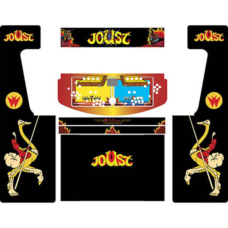 Joust Retro-Cade Classic Full-Size Arcade Cabinet Art Package
