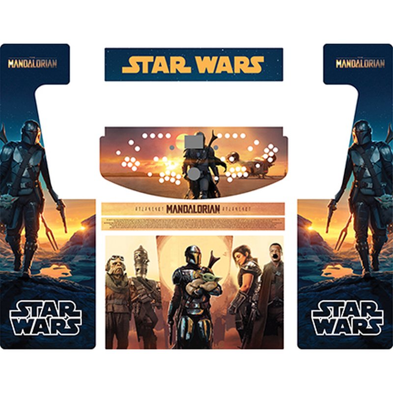 Mandalorian Retro-Cade Classic Full-Size Arcade Cabinet Art Package