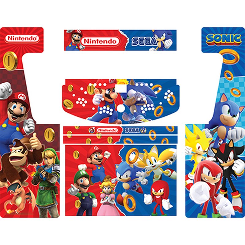Mario Retro-Cade Classic Full-Size Arcade Cabinet Art Package