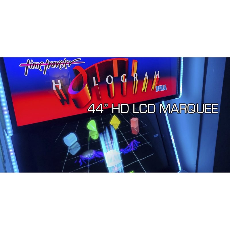 paradox arcades falcon v2.0 xl 4 player arcade cabinet 44 inch lcd marquee
