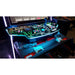 paradox arcades falcon v2.0 xl 4 player arcade cabinet  control panel full view with storage drawer extended