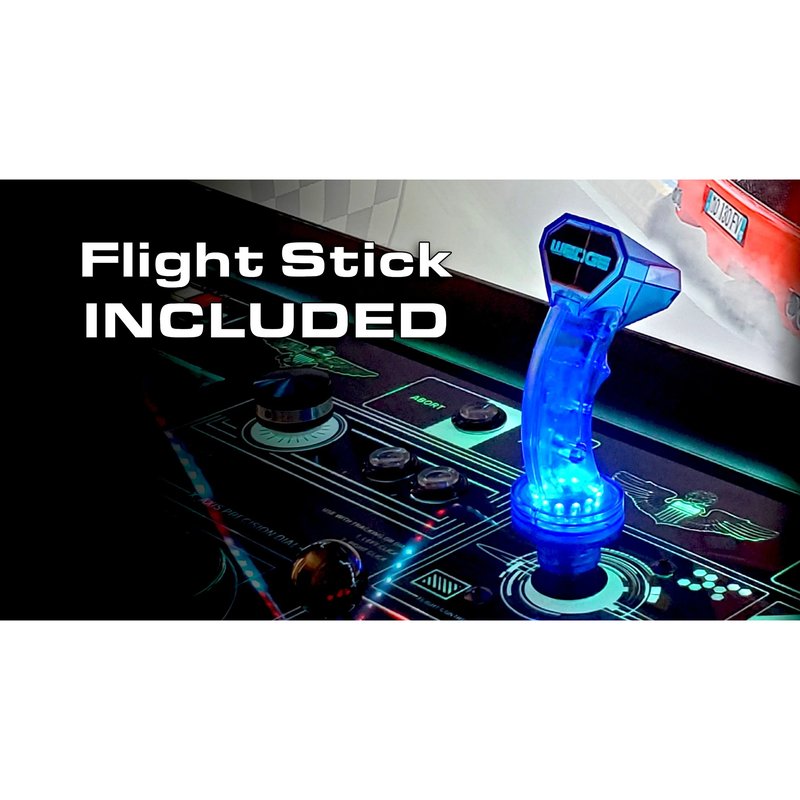 paradox arcades falcon v2.0 xl 4 player arcade cabinet flight stick included