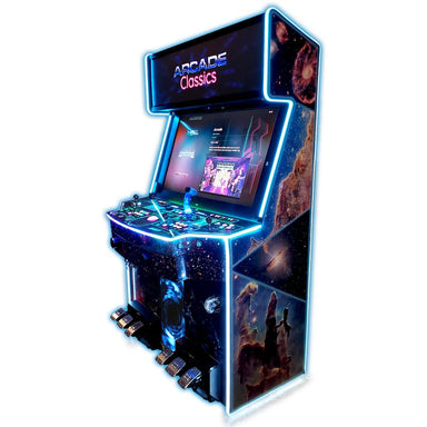 paradox arcades falcon v2.0 xl 4 player arcade cabinet full side view of print